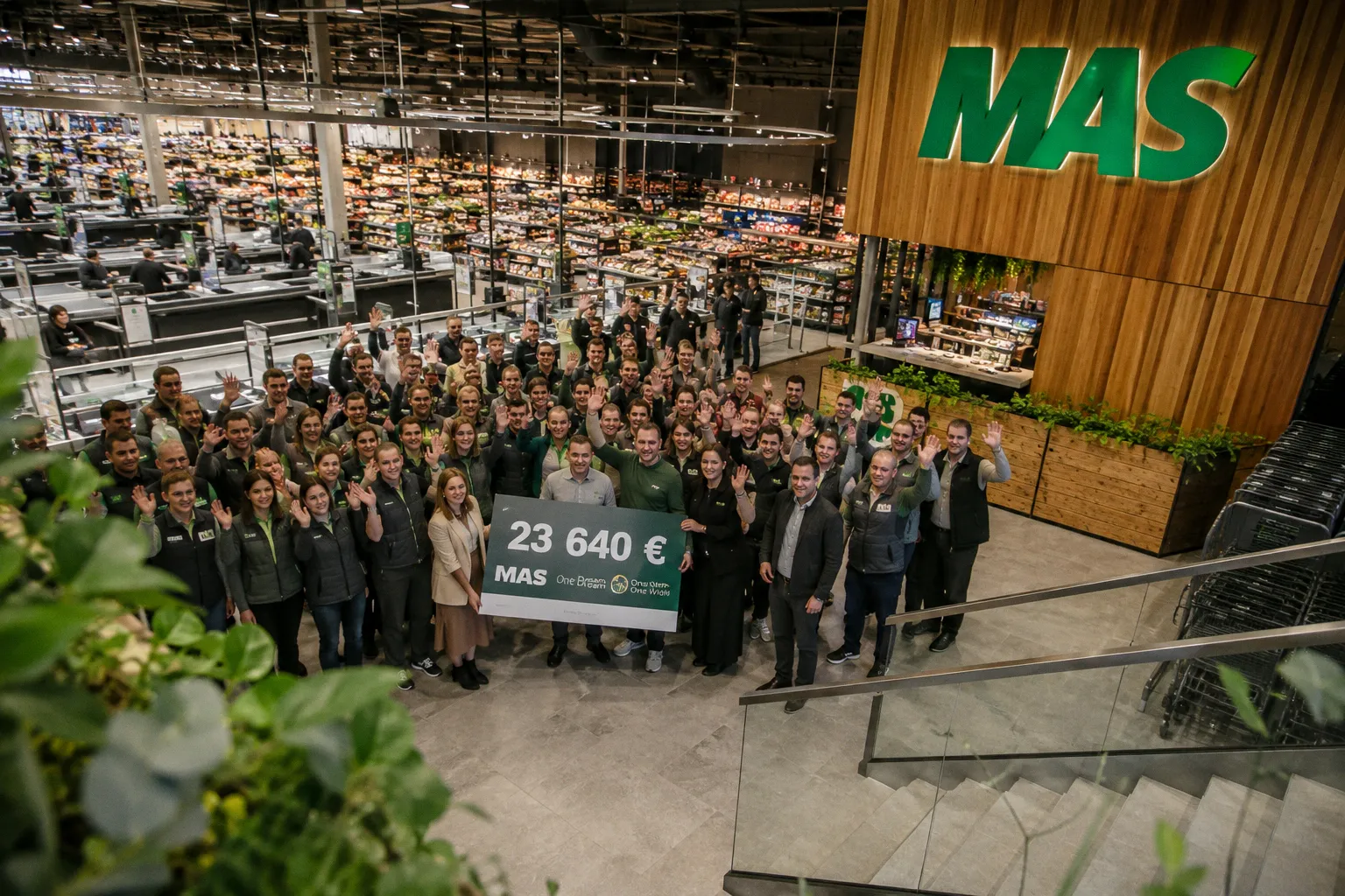Благотворительный сбор MAS Supermarkets: как ритейлер передал 23 640 евро фонду One Dream One Wish